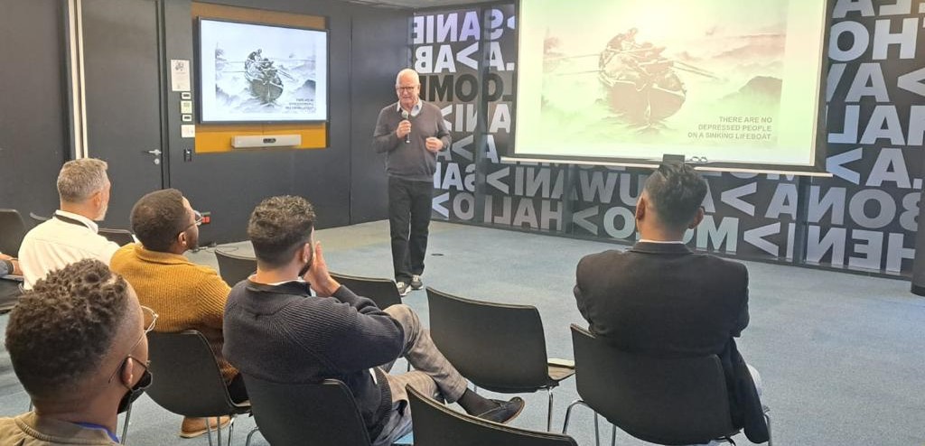 David Gemmell speaking at Accenture